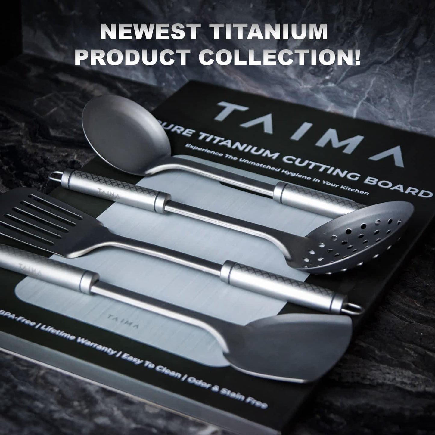 Taima® 100% Pure Titanium Spatula / Utensils.