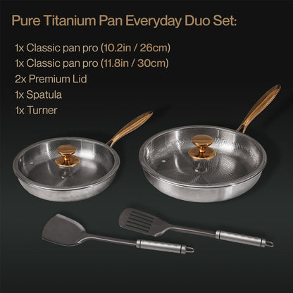 The Ultimate Everyday Titanium Pan Set (6-Piece)