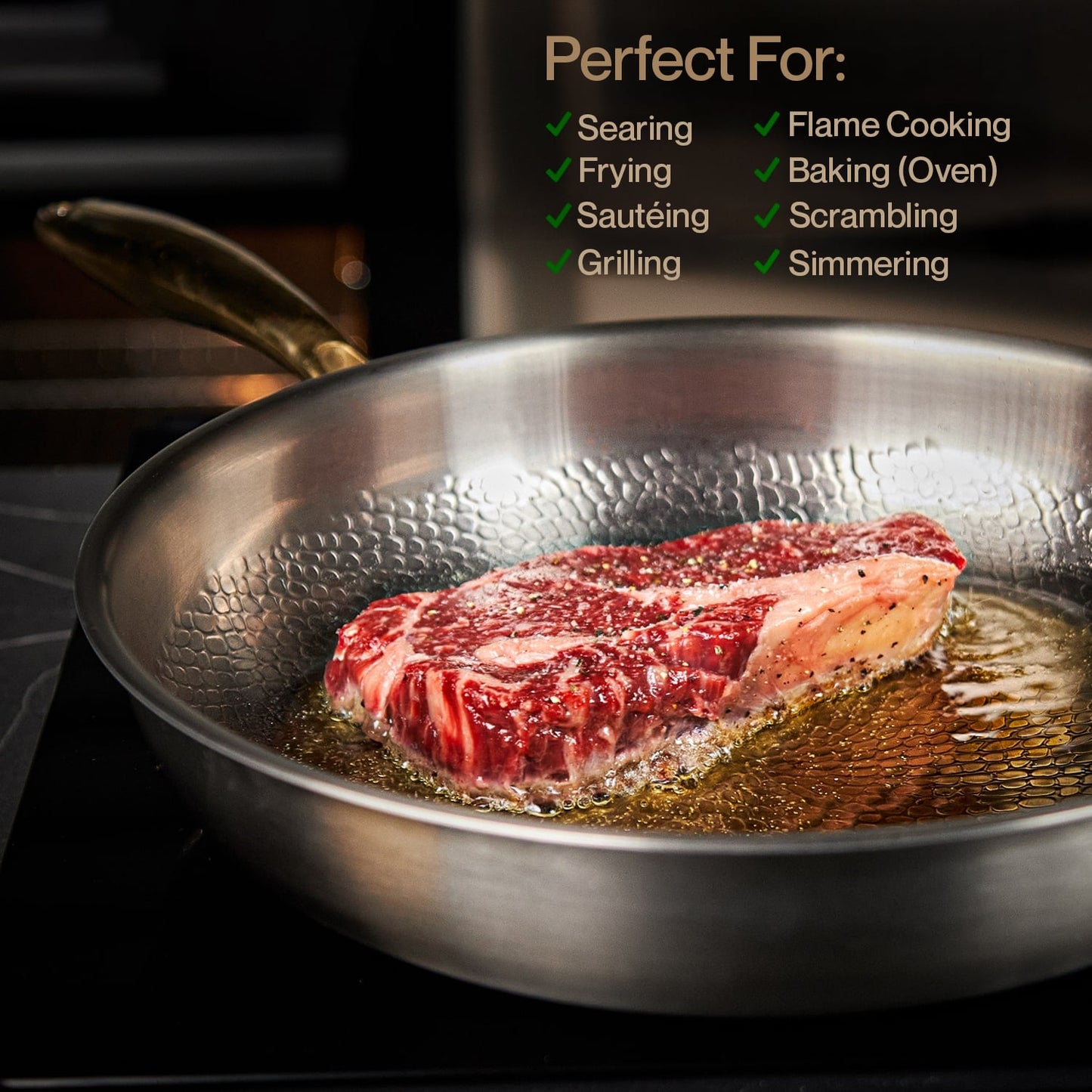 TAIMA Certified Pure Titanium Wok Pan Pro
