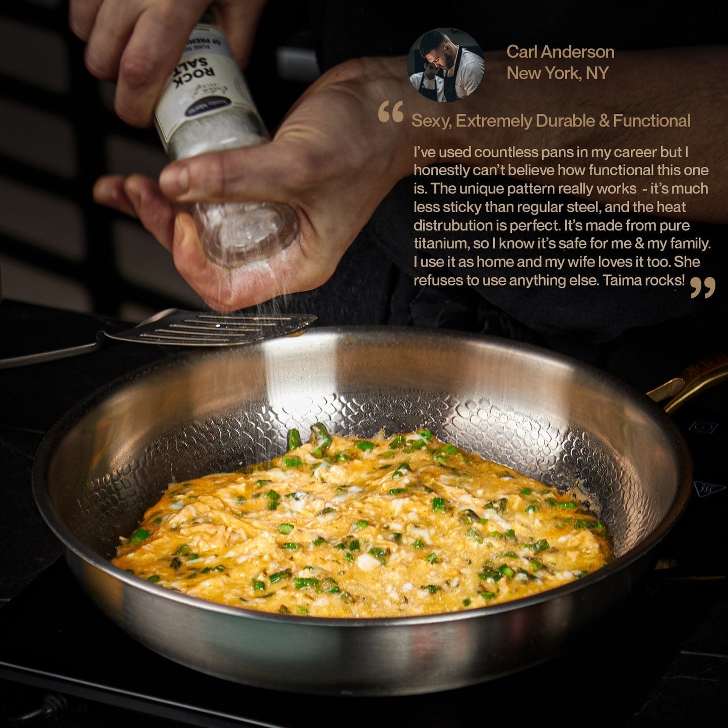 TAIMA Pure Titanium Wok Pan Pro
