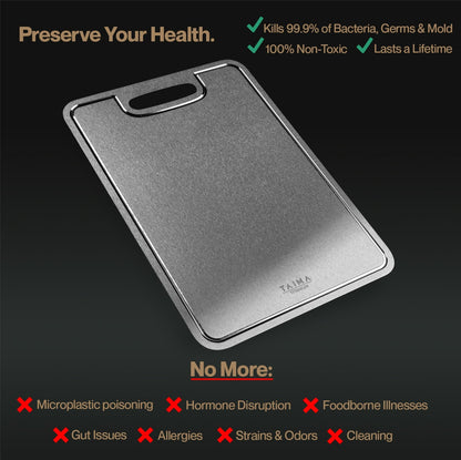 Complete Titanium Cutting Board Prep Set (3 Piece)
