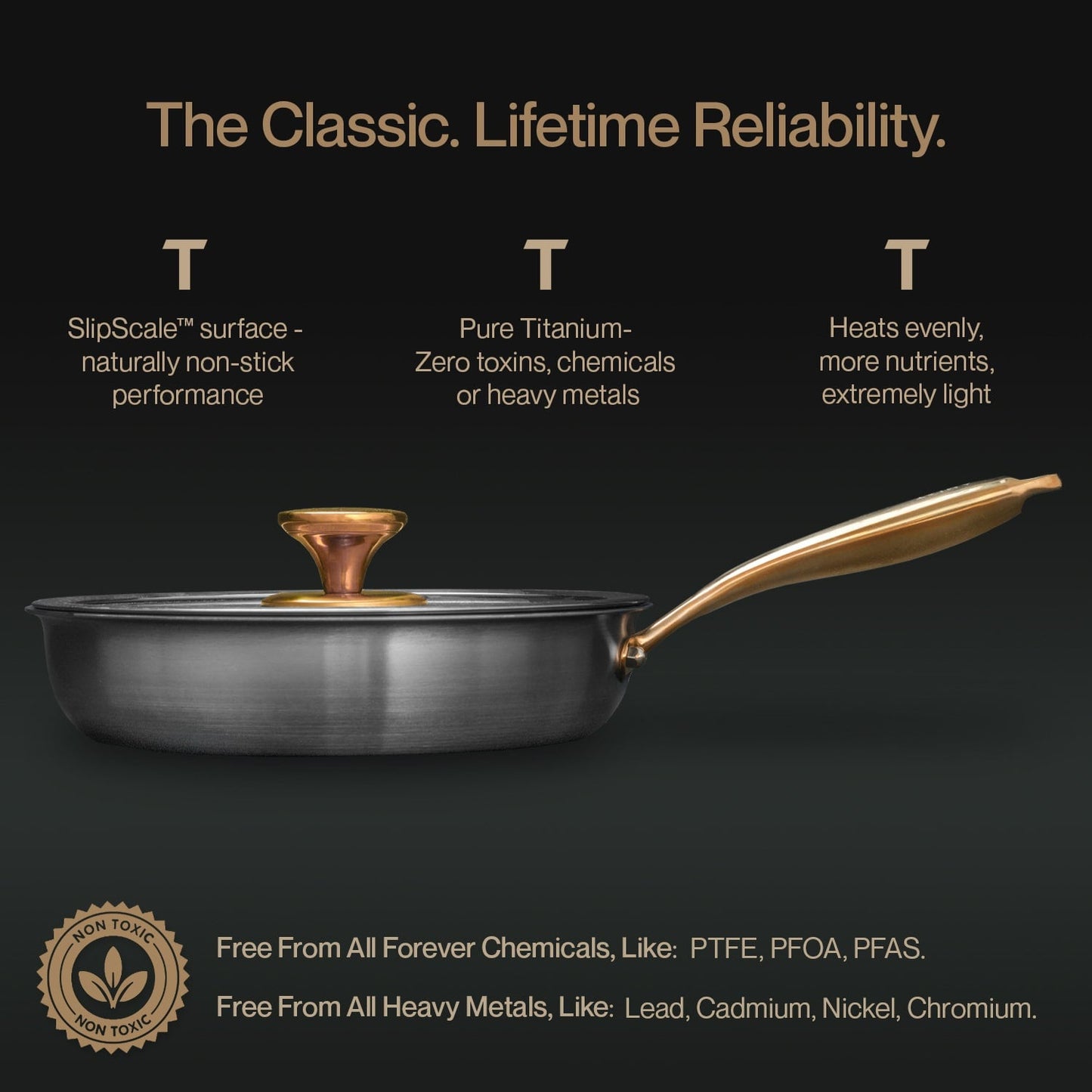 SPRING SALE EXCLUSIVE | Taima® Pure Titanium Classic Pan Pro