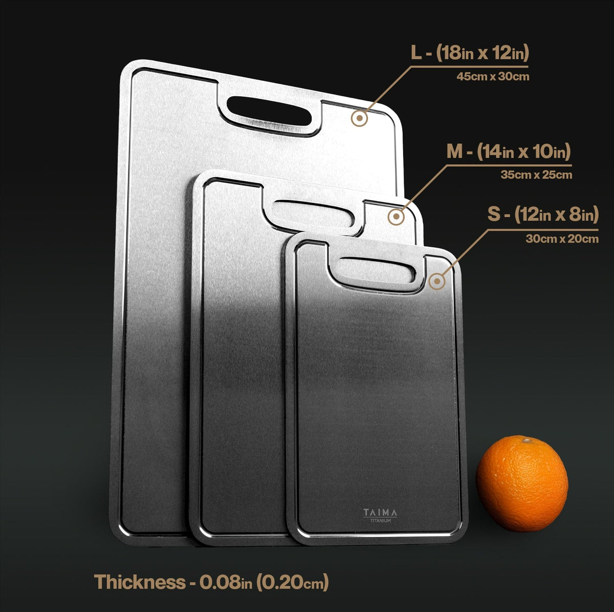 Complete Titanium Cutting Board Prep Set (3 Piece) (Test)