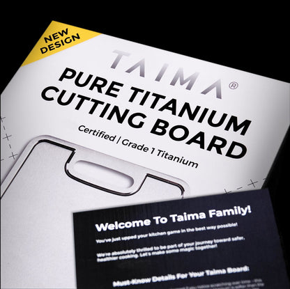 Certified Taima Pure Titanium Cutting Board - Size M