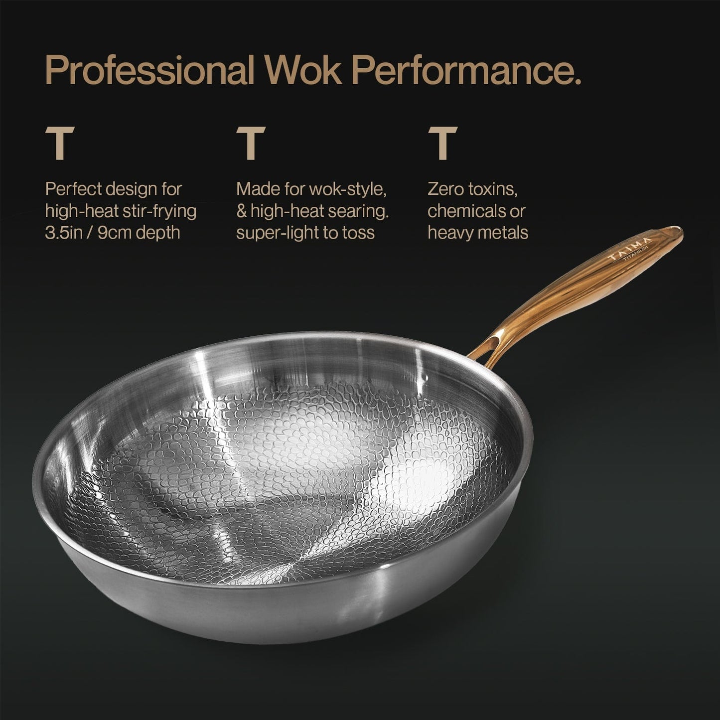 Pure Titanium Classic & Wok Pan (4 Piece)